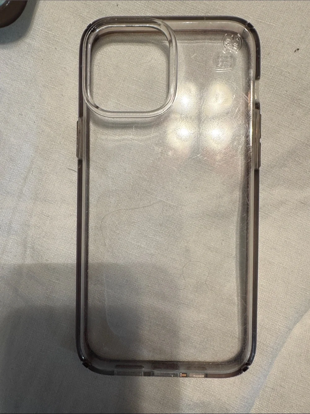 Apple Iridescent Phone Case Pair - Pink & Green; Clear; Camera cover 12Pro max